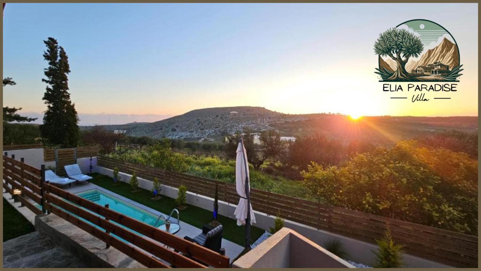 Elia Paradise Villa With Private Pool Ηράκλειο Κρήτης Εξωτερικό φωτογραφία